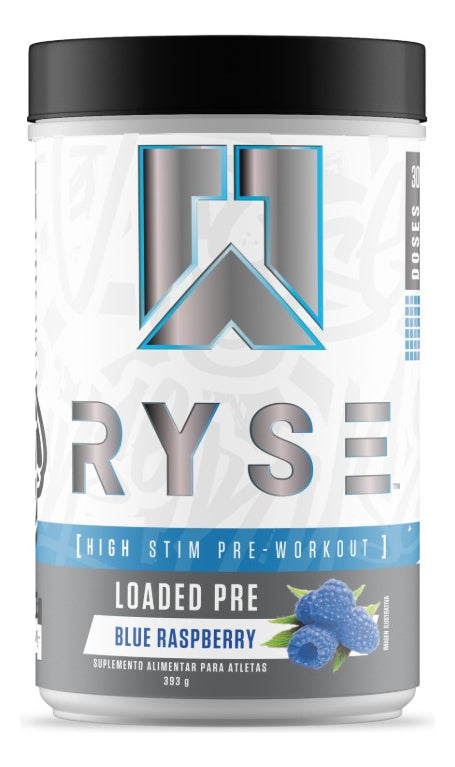 LOADED PRv -HIGH STIM 393 G BLUE RASPBERRY- RYSE