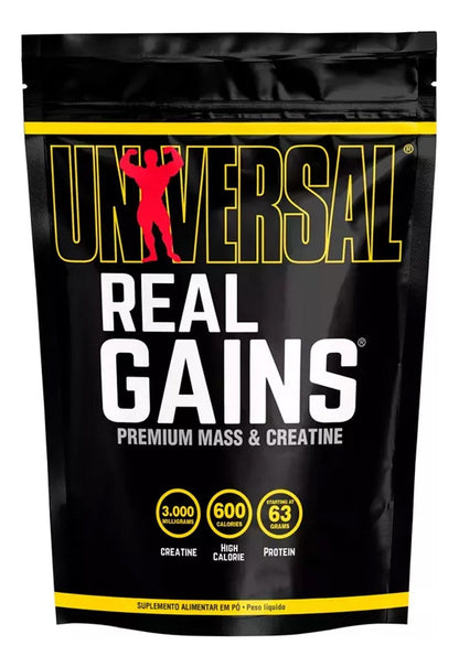 Real Gains 5kg - Vanilla Ice Cream | Hipercalórico Universal