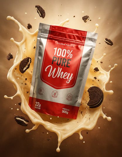 100% Pure Whey 900g (Refil) - Cookies & Cream | Puretech
