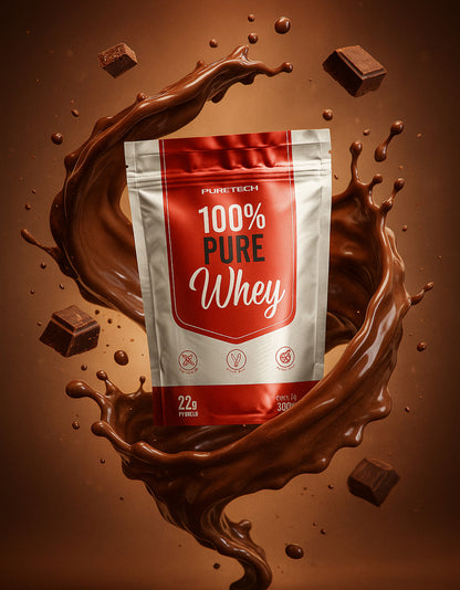 100% Pure Whey 900g (Refil) - Chocolate | Puretech