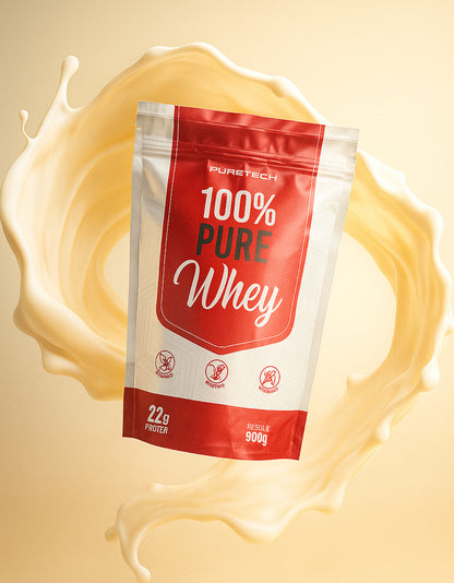 100% PURE WHEY PURETECH 900G BAUNILHA REFIL