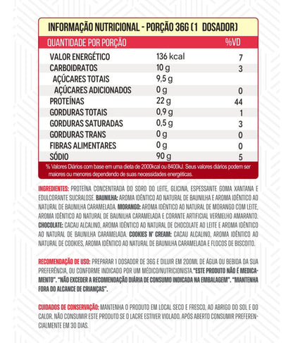 100% PURE WHEY PURETECH 900G BAUNILHA REFIL