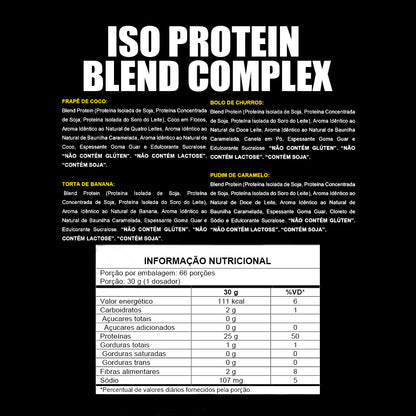 ISO PROTEIN BLEND COMPLEX 2 KG TORTA DE BANANA XPRO - LINHA AMARELA