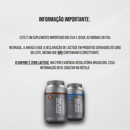 Isopure Low Carb Whey Isolado 1.36kg - Chocolate | Isopure
