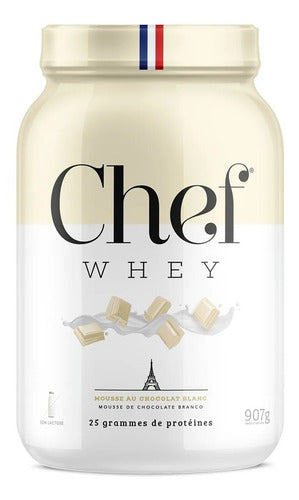 Chef Whey Zero Lactose 907g - Mousse de Chocolate Branco
