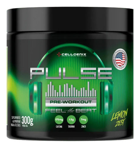 Pulse Pre-Workout 300g - Lemon Zest | Energia e Foco | Cellgenix