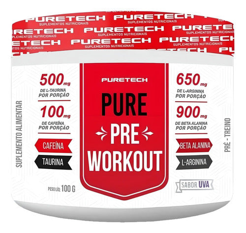 Pure Pre-Workout 100g - Uva | Puretech