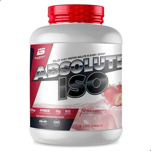 Absolute Iso Whey 1.8kg - Morango | Whey Isolado Bio Sport