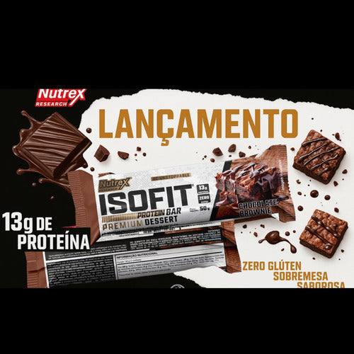Isofit Protein Bar (Caixa 12un) - Chocolate Brownie | Nutrex