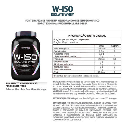 W-ISO ISOLATE 900GR BAUNILHA