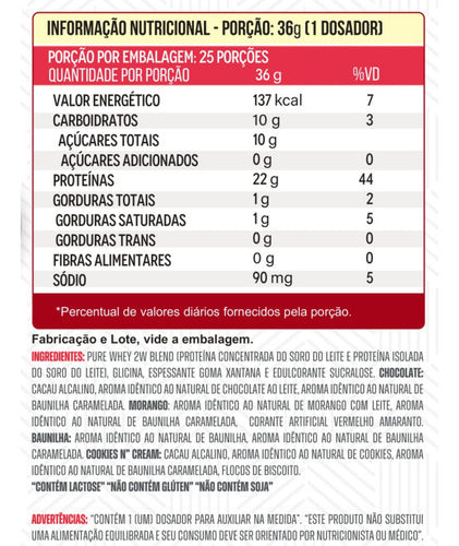 Whey Pure 2W 900g - Baunilha | Puretech