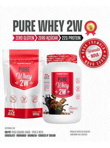 Whey Pure 2W 900g - Baunilha | Puretech
