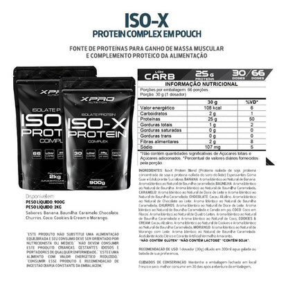 Iso-X Protein Blend 2kg Refil Morango | XPro Nutrition