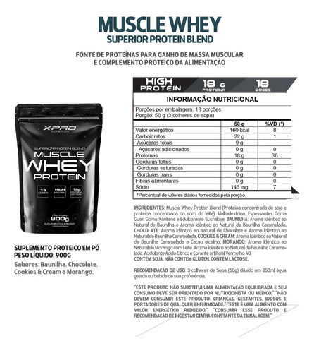 Muscle Protein 900g Refil Cookies | XPro Nutrition