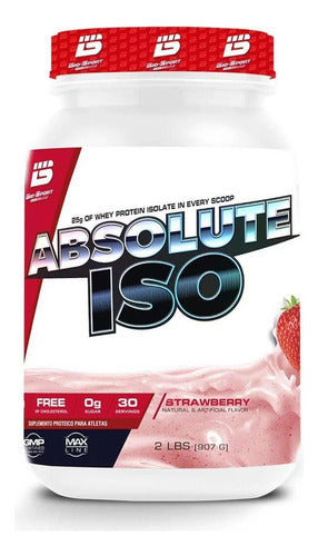 Absolute Iso Whey 907g - Morango | Whey Isolado Bio Sport