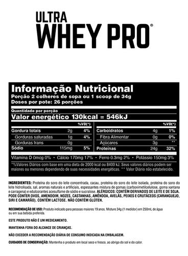 ULTRA WHEY PRO UNIVERSAL 909G BAUNILHA