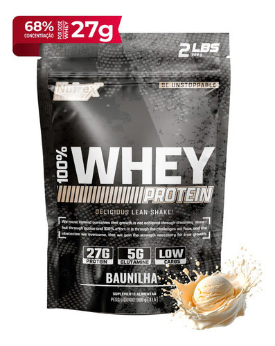 100% Whey Protein 900g (Refil) - Baunilha | Nutrex