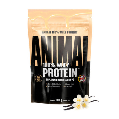 100% WHEY PROTEIN 900G BAUNILHA ANIMAL *NOVA FORMULA