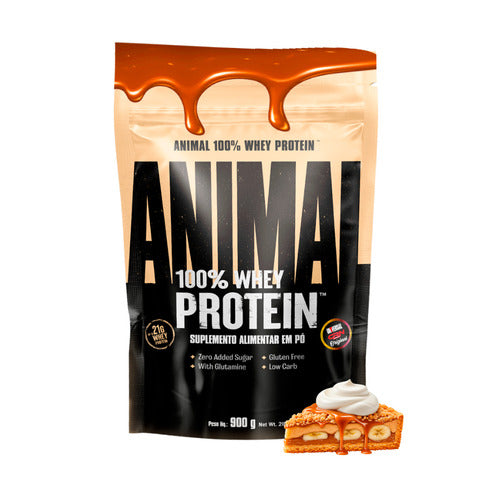 100% WHEY PROTEIN 900G CRUMBLE BANOFFEE PIE ANIMAL *NOVA FORMULA