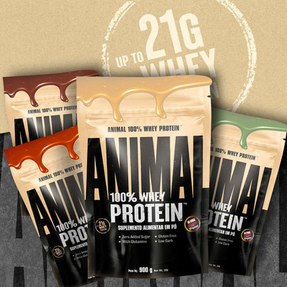 100% WHEY PROTEIN 900G CRUMBLE BANOFFEE PIE ANIMAL *NOVA FORMULA