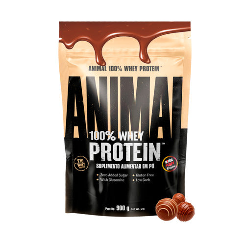 Animal Whey Protein 900g (Refil) - Chocolate Trufado | Nova Fórmula