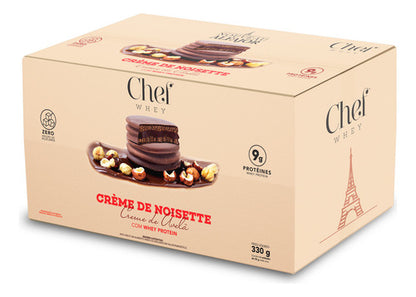 Alfajor Proteico (Caixa 6un) - Creme de Avelã | Chef Whey
