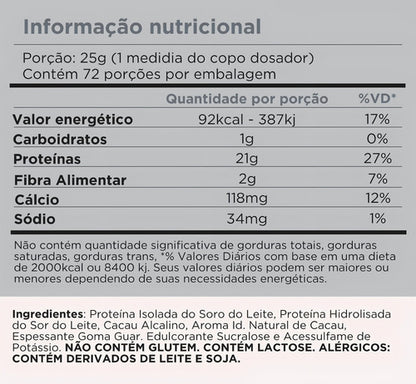 Hydro 100 900g Chocolate Belga - Proteína Hidrolisada e Isolada | Cellgenix