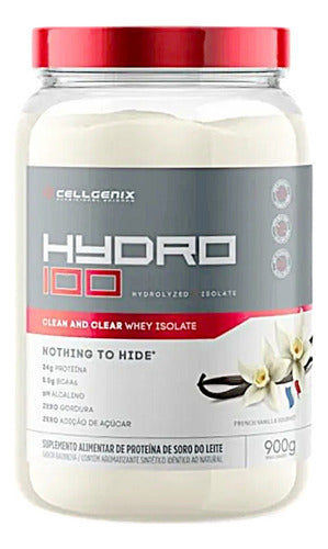 Hydro 100 Whey Hidrolisado 900g - Baunilha | Recuperação de Elite Cellgenix