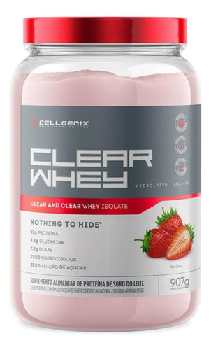 CLEAR WHEY 900G MORANGO - CELLGENIX