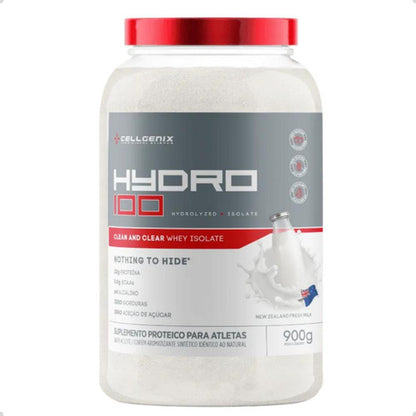 Hydro 100 900g Sabor Ao Leite - Proteína Hidrolisada e Isolada | Cellgenix