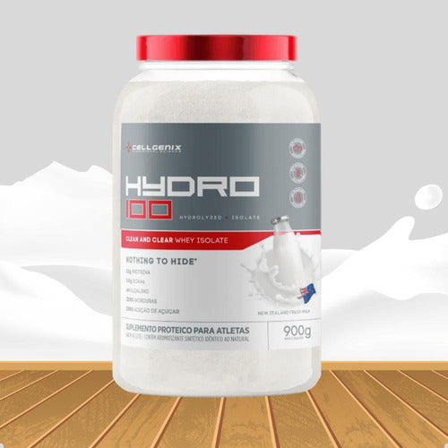 Hydro 100 900g Sabor Ao Leite - Proteína Hidrolisada e Isolada | Cellgenix