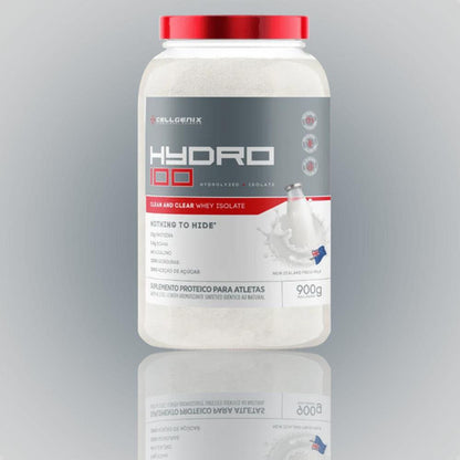 Hydro 100 900g Sabor Ao Leite - Proteína Hidrolisada e Isolada | Cellgenix