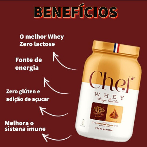 CHEF WHEY 800G DOCE DE LEITE