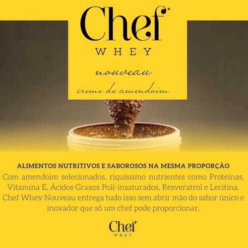 Pasta de Amendoim Cookies & Cream 600g - Com Whey | Chef Whey