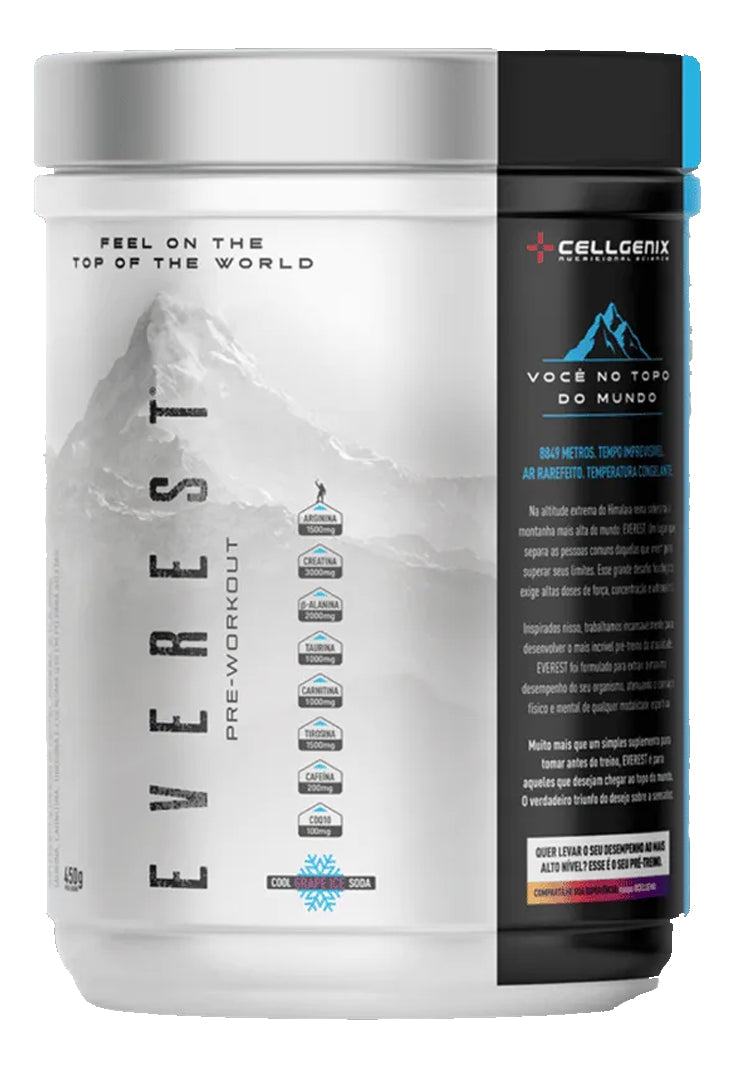 Pré-Treino Everest + COQ10 450g Maçã Verde | Cellgenix