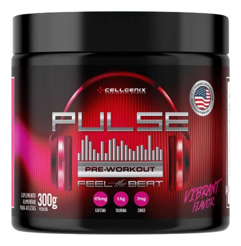 Pulse Pre-Workout 300g - Vibrant Flavor | Energia e Foco | Cellgenix
