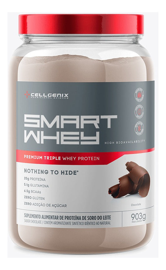 SMART WHEY ZERO LACTOSE 903G CHOCOLATE - CELLGENIX
