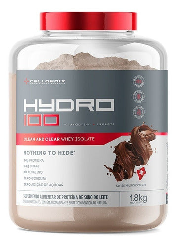 HYDRO 100 1,8KG CHOCOLATE SUICO - CELLGENIX