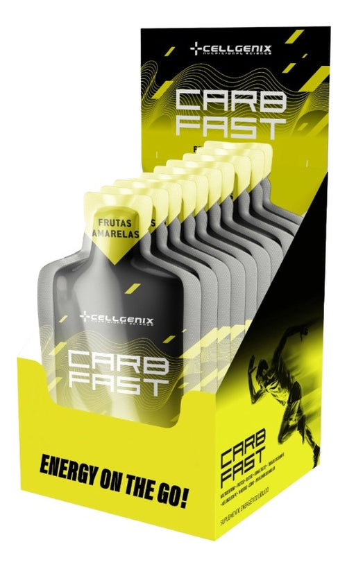CarbFast Gel (Caixa 10 Sachês) - Frutas Amarelas | Energia Rápida