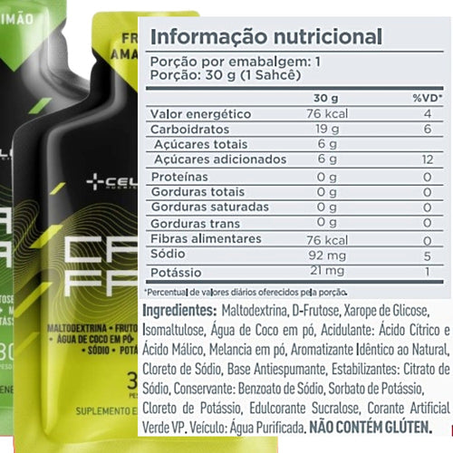 CarbFast Gel (Caixa 10 Sachês) - Frutas Amarelas | Energia Rápida