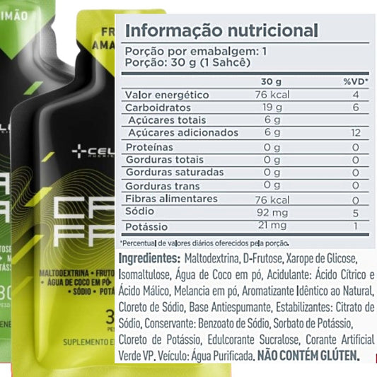 CarbFast Gel (Caixa 10 Sachês) - Frutas Amarelas | Energia Rápida