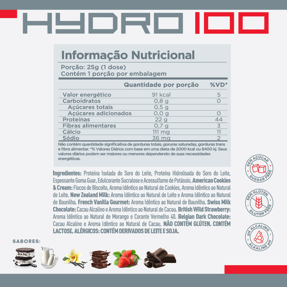HYDRO 100 1,8KG MORANGO - CELLGENIX