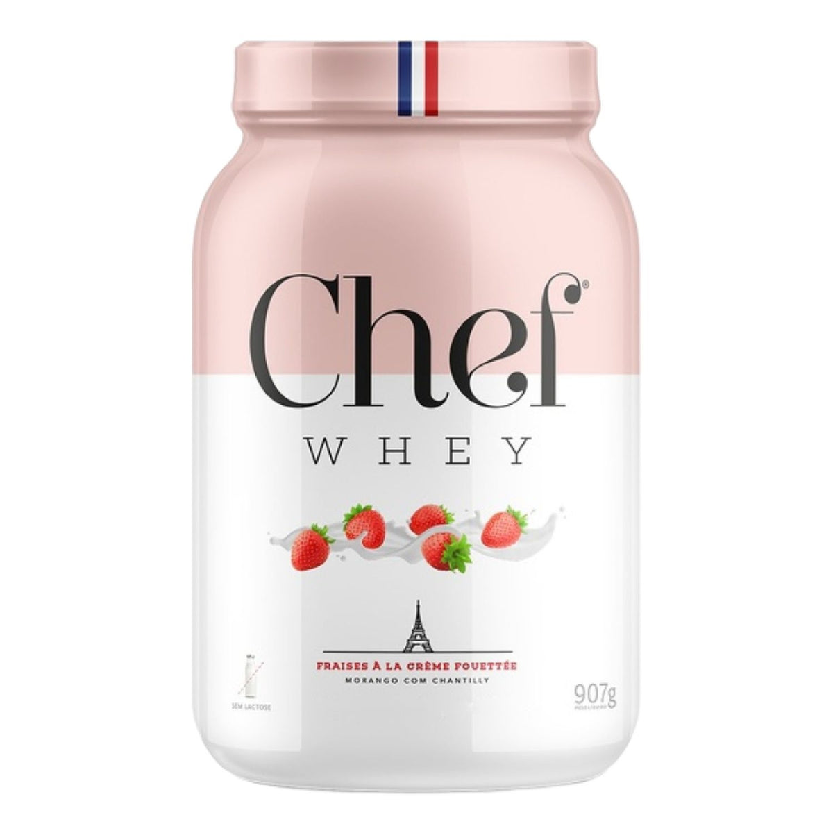 CHEF WHEY 907G FRAISES v  LA CRv ME FOUTTv E (MORANGO C/ CHANTILLY)