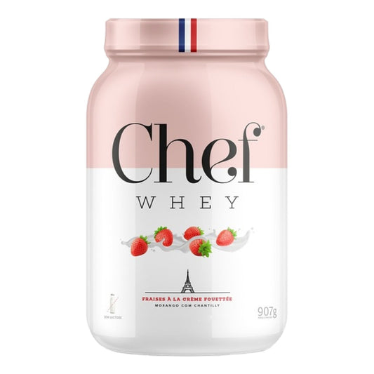 CHEF WHEY 907G FRAISES v  LA CRv ME FOUTTv E (MORANGO C/ CHANTILLY)