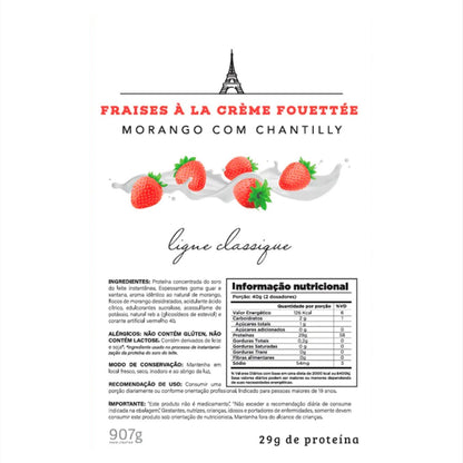CHEF WHEY 907G FRAISES v  LA CRv ME FOUTTv E (MORANGO C/ CHANTILLY)