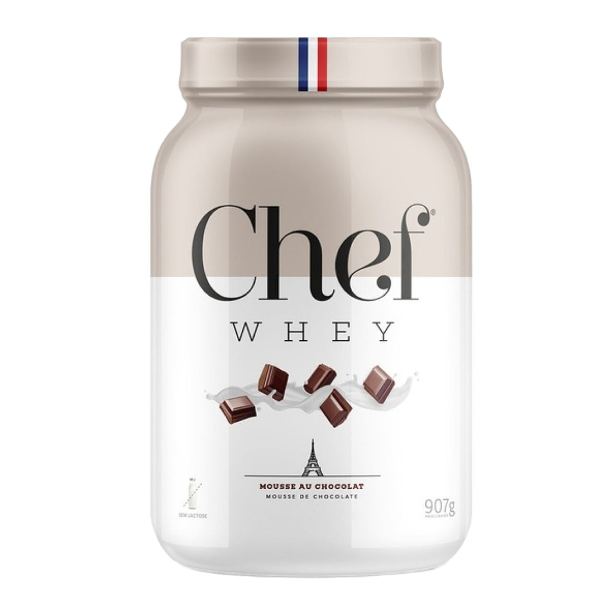 Chef Whey Zero Lactose 907g - Mousse de Chocolate