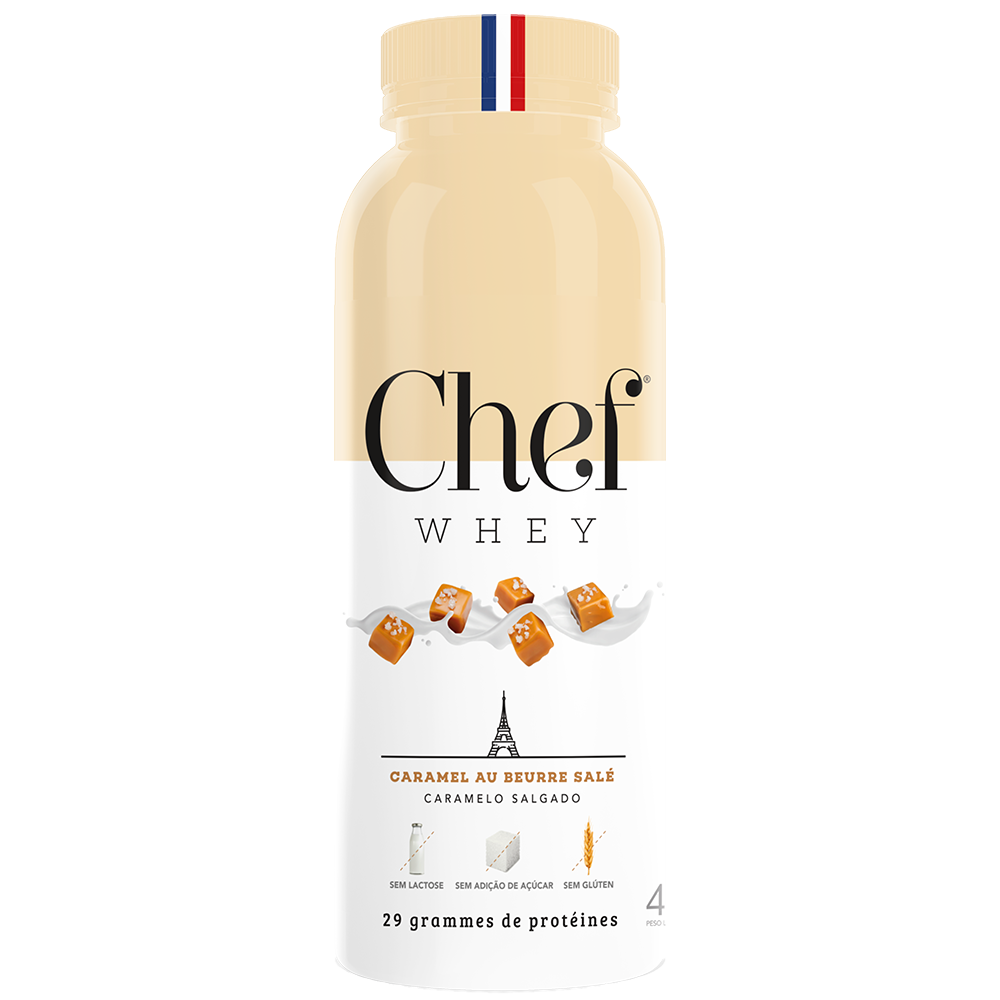 Dose Única Chef Whey 40g - Caramelo Salgado | Zero Lactose