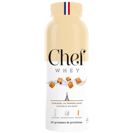 Dose Única Chef Whey 40g - Caramelo Salgado | Zero Lactose