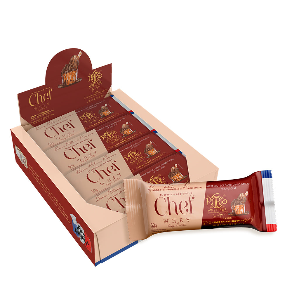 Barra de Proteína Chef Whey (Caixa 12un) - Grand Gateau