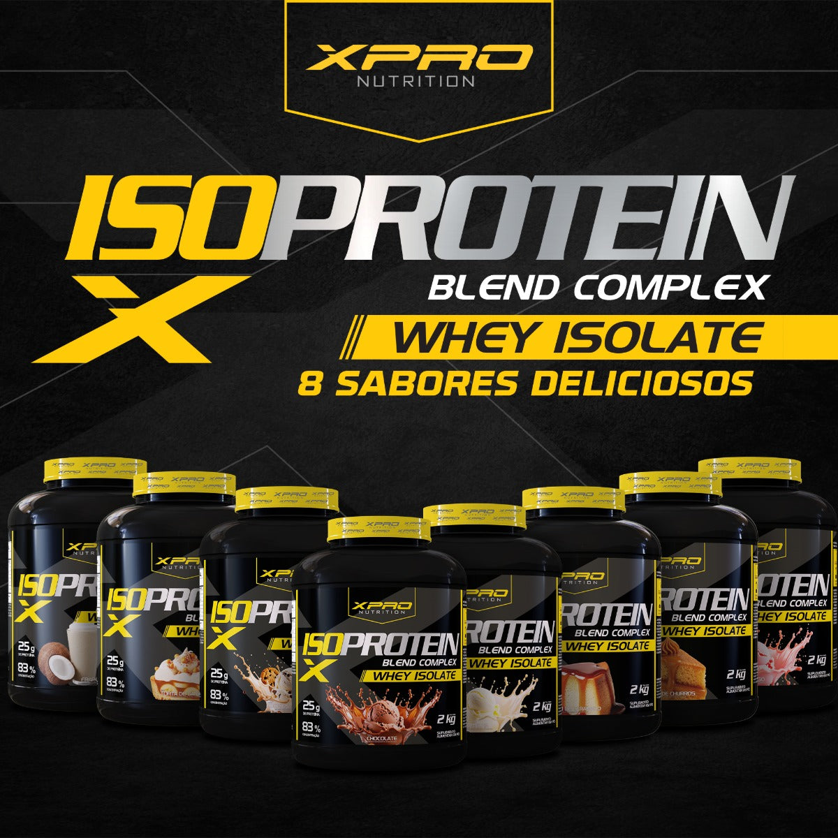 ISO PROTEIN BLEND COMPLEX 2 KG COOKIES XPRO - LINHA AMARELA